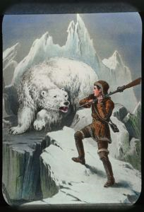 Image: Nelson and Polar Bear, Engraving
